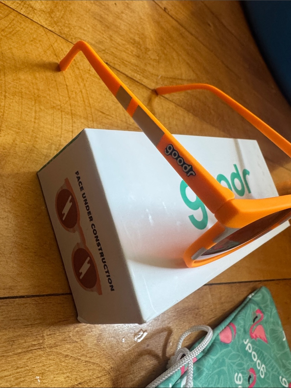 Goodr Orange Round polarized Sunglasses - Picture 2 of 3